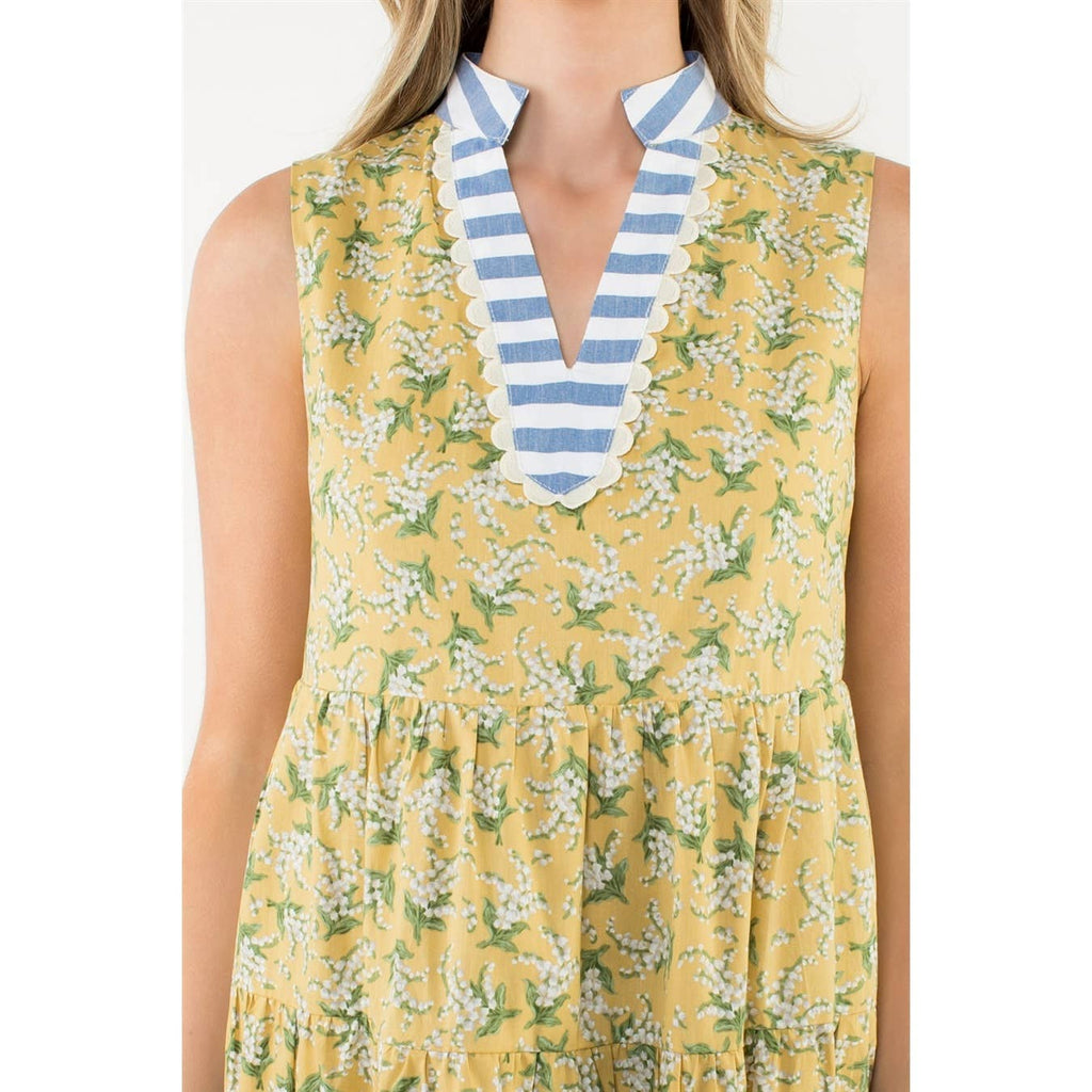 Sleeveless Flower Dress
