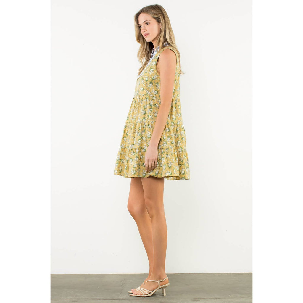Sleeveless Flower Dress