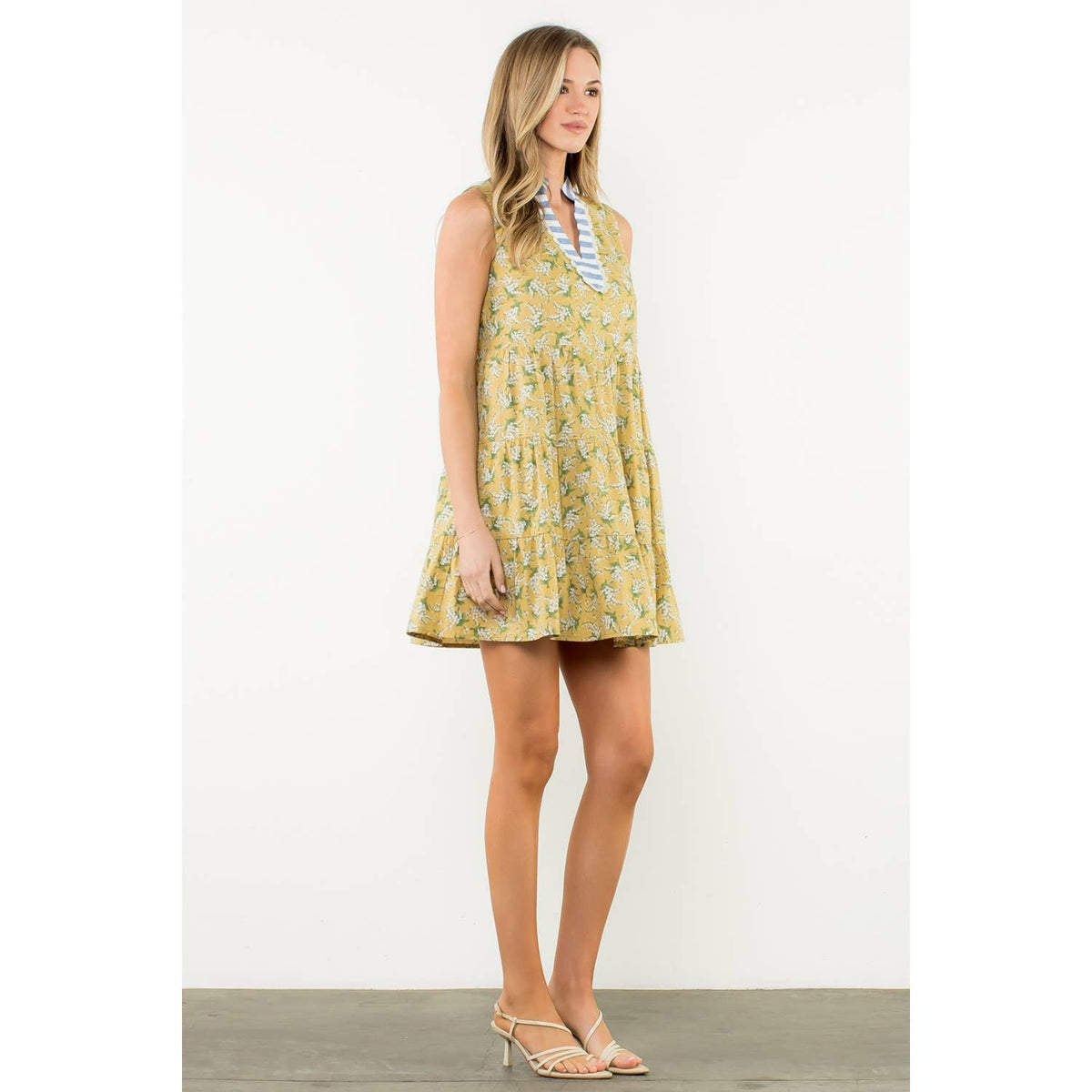Sleeveless Flower Dress