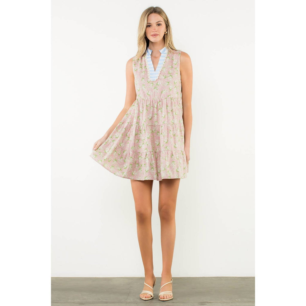 Sleeveless Flower Dress