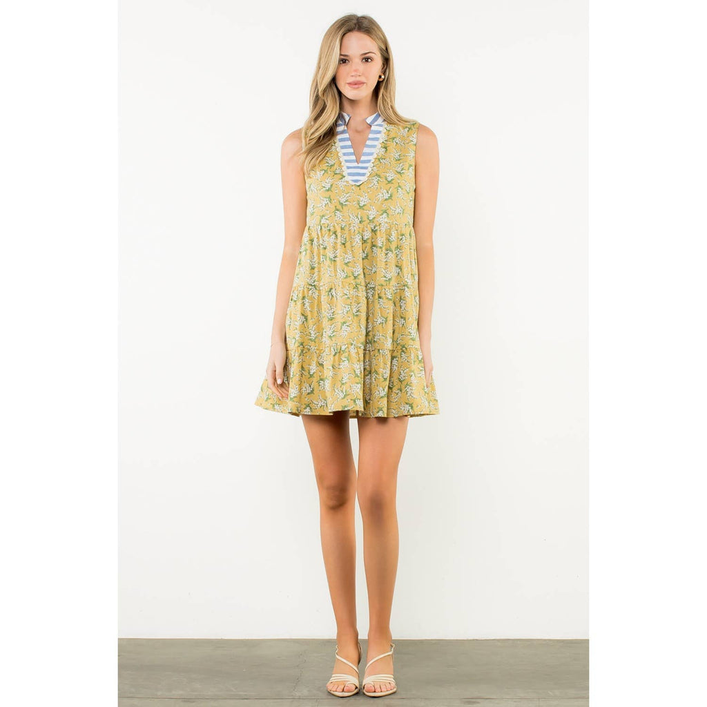 Sleeveless Flower Dress