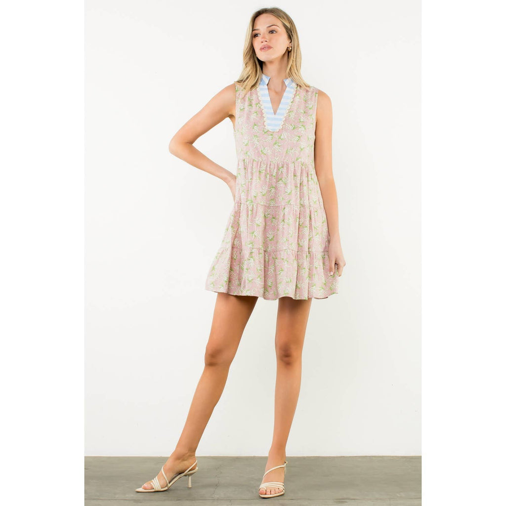 Sleeveless Flower Dress