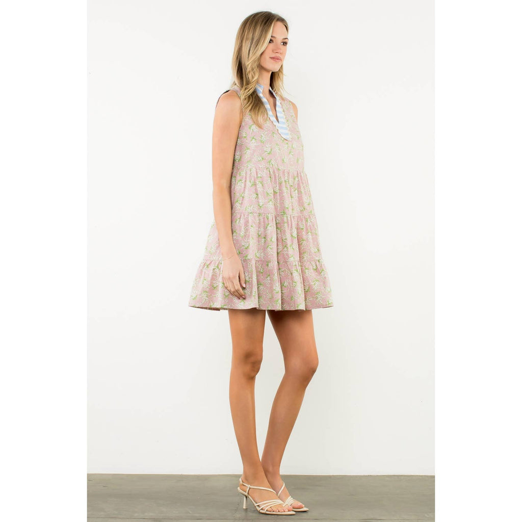 Sleeveless Flower Dress