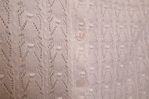 Scalloped ruffled cardigan