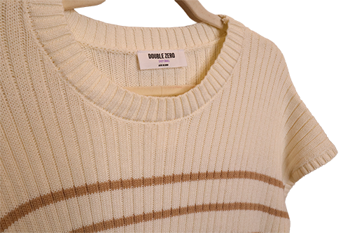 Short Sleeve Striped Sweater