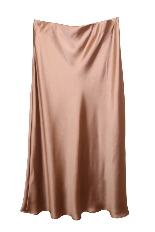 Satin Midi Skirt