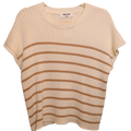 Short Sleeve Striped Sweater