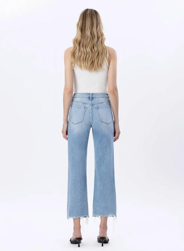 Hi Rise Jeans - Slim Wide