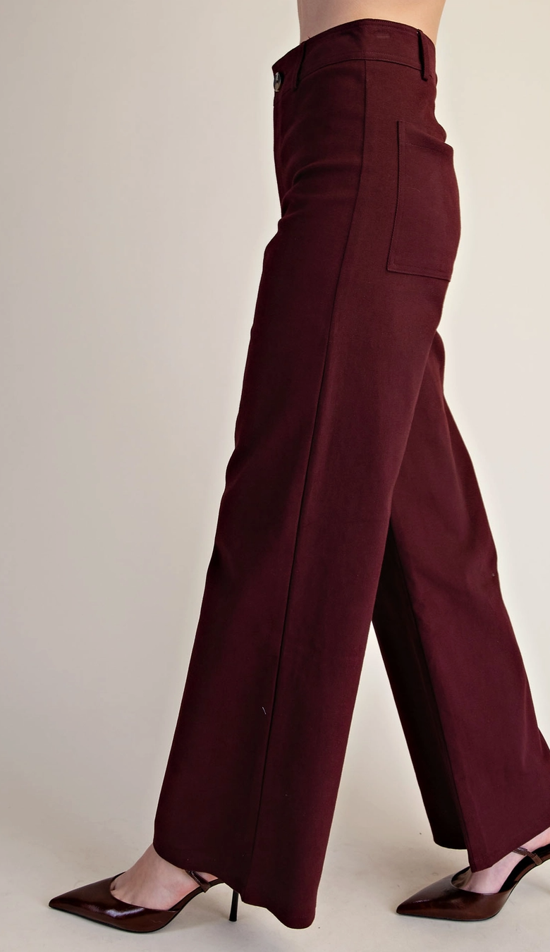 Wide Leg Slacks