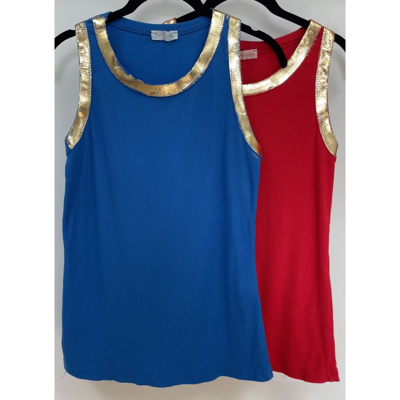 Gold Foil Tank Tops