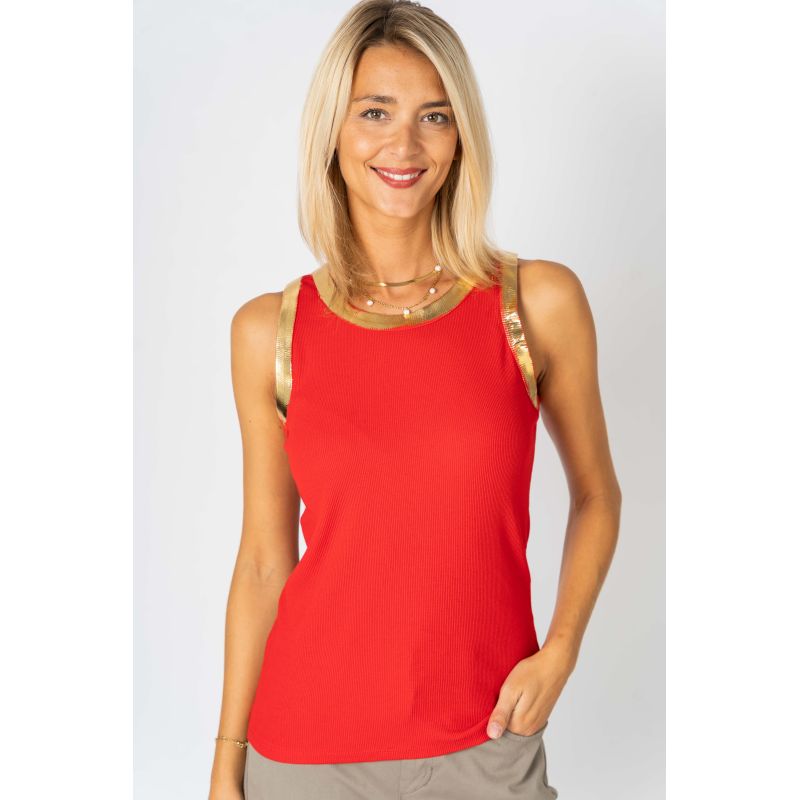 Gold Foil Tank Tops